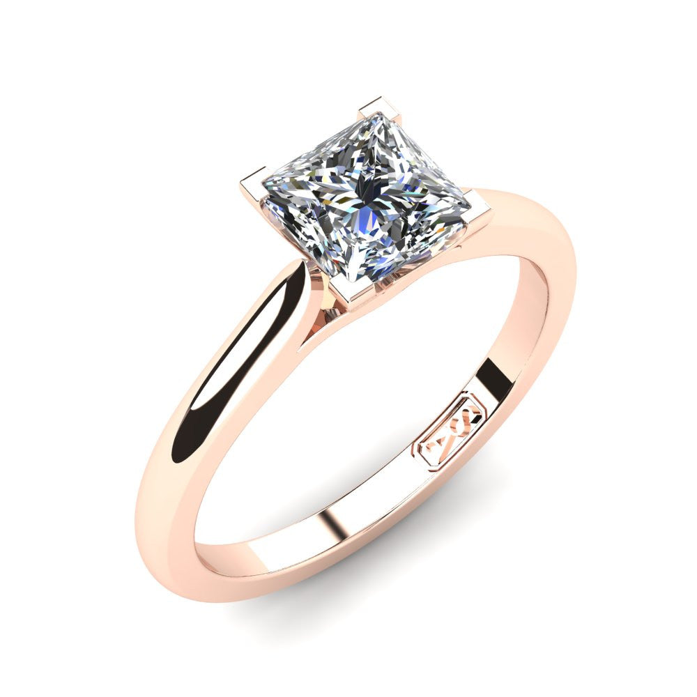 'Katie' Princess Cut Lab Grown Engagement Ring
