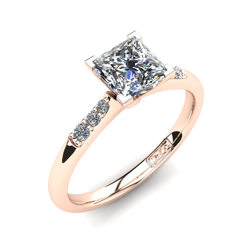 'Hope' Princess Cut Lab Grown Engagement Ring