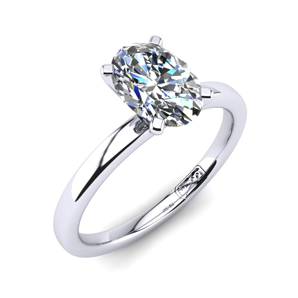 'Fiona' Oval Cut Lab Grown Engagement Ring
