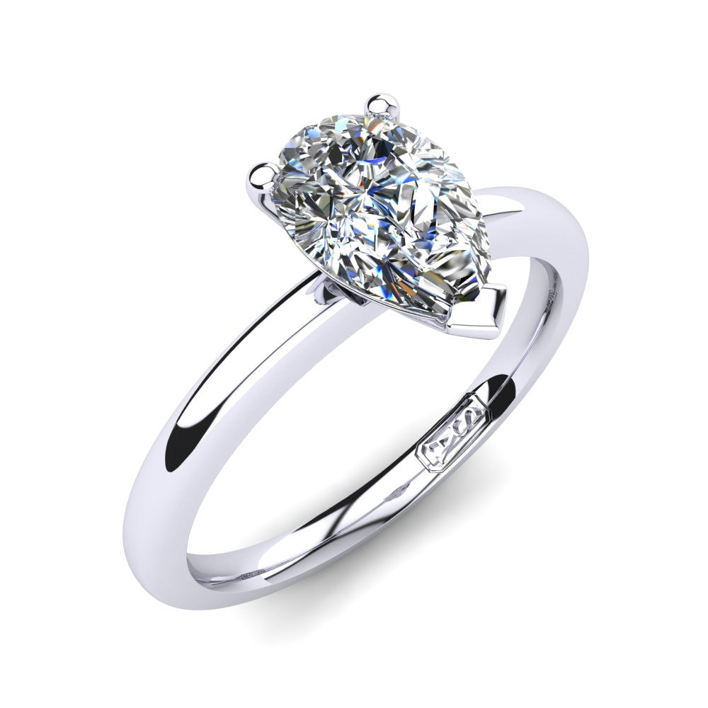 'Casey' Pear Cut Lab Grown Engagement Ring