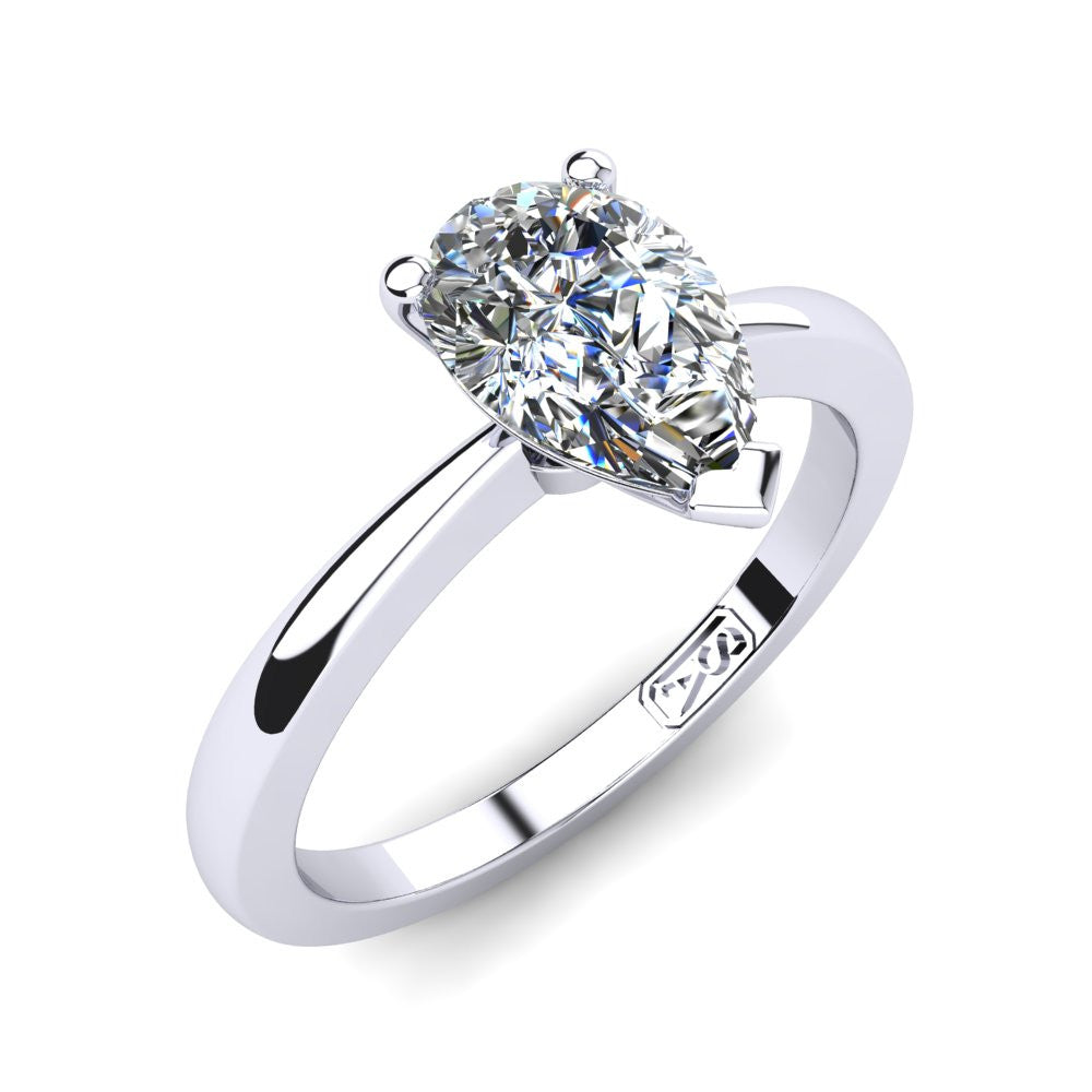 'Grace' Pear Cut Lab Grown Engagement Ring
