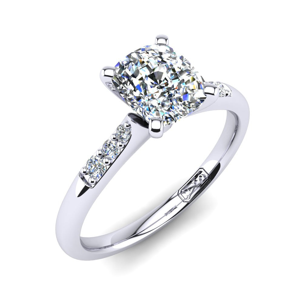 'Hope' Cushion Cut Lab Grown Engagement Ring