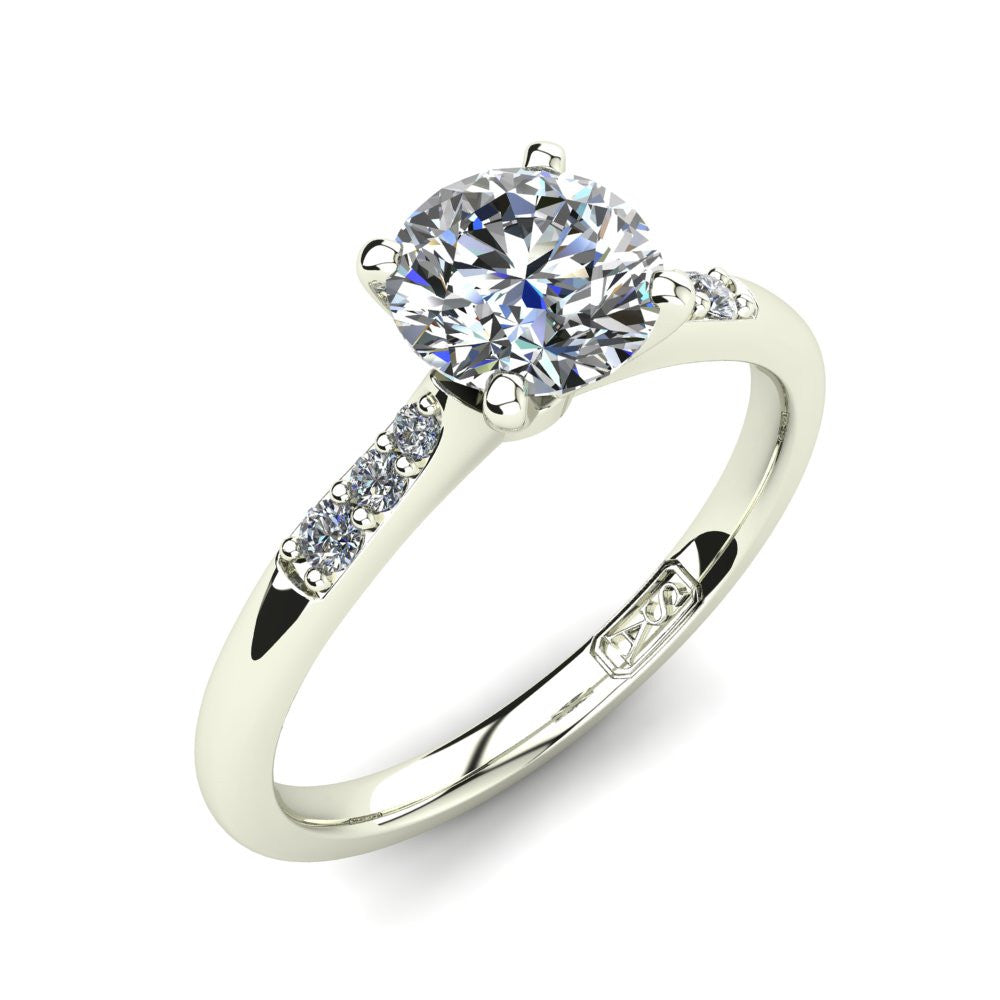 'Hope' Round Brilliant Cut Lab Grown Engagement Ring