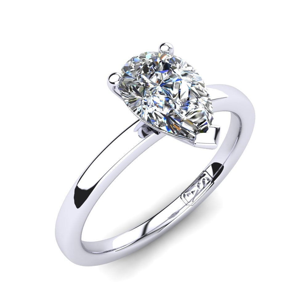 'Fiona' Pear Cut Lab Grown Engagement Ring