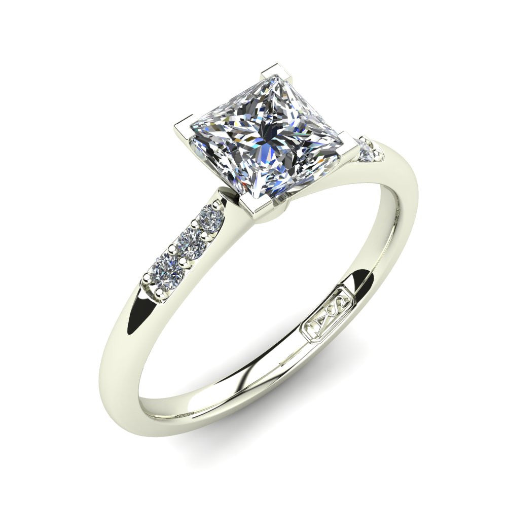 'Hope' Princess Cut Lab Grown Engagement Ring