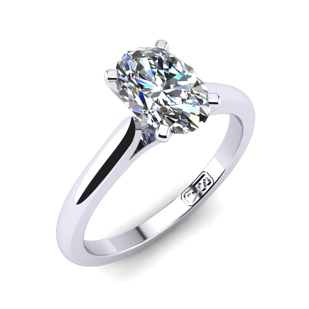 'Katie' Oval Cut Lab Grown Engagement Ring