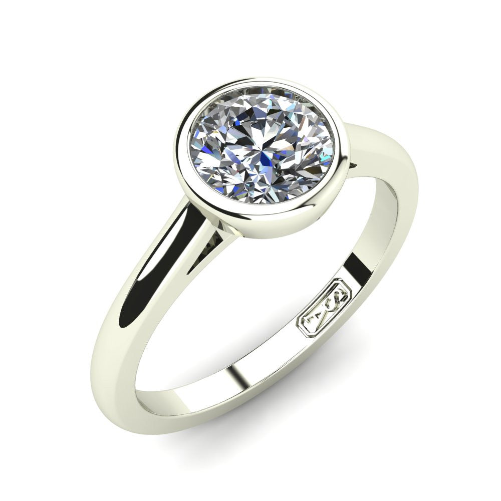 'Abbie' Round Brilliant Cut Lab Grown Engagement Ring