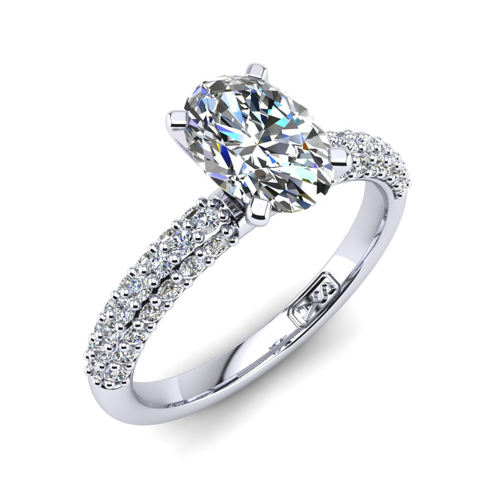 'Kylie' Oval Cut Lab Grown Engagement Ring
