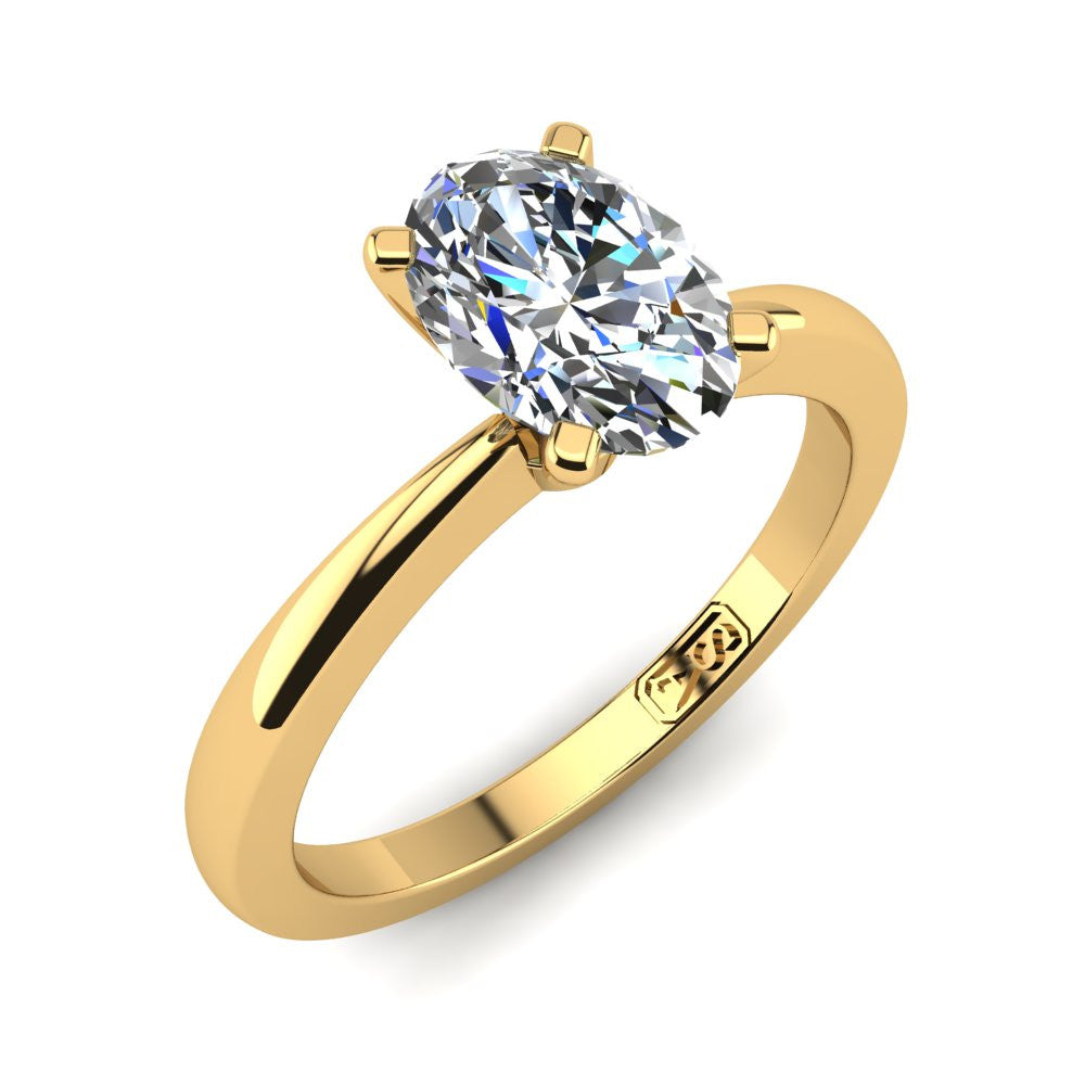 'Grace' Oval Cut Lab Grown Engagement Ring