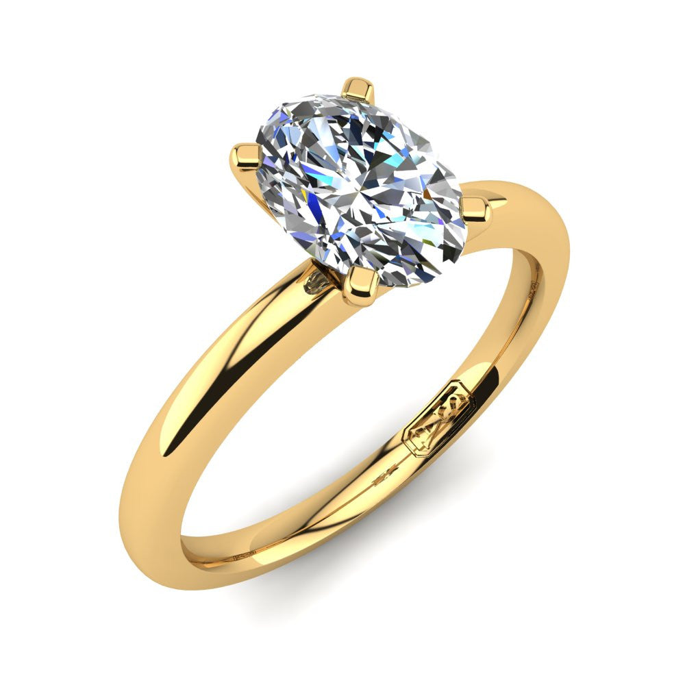 'Casey' Oval Cut Lab Grown Engagement Ring