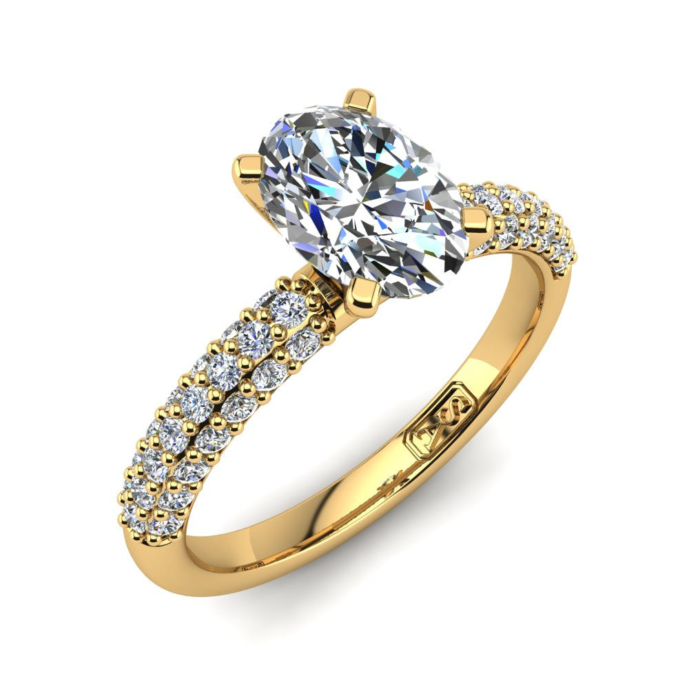'Kylie' Oval Cut Lab Grown Engagement Ring