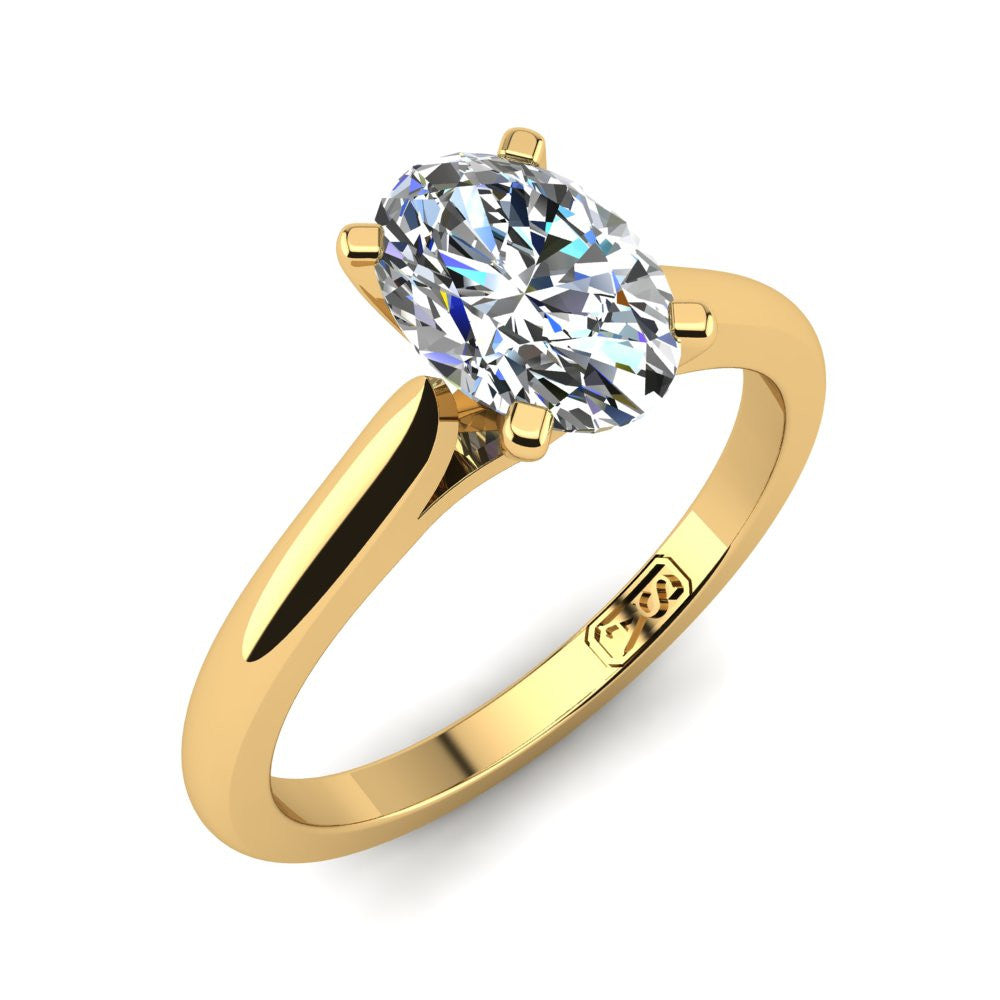 'Katie' Oval Cut Lab Grown Engagement Ring