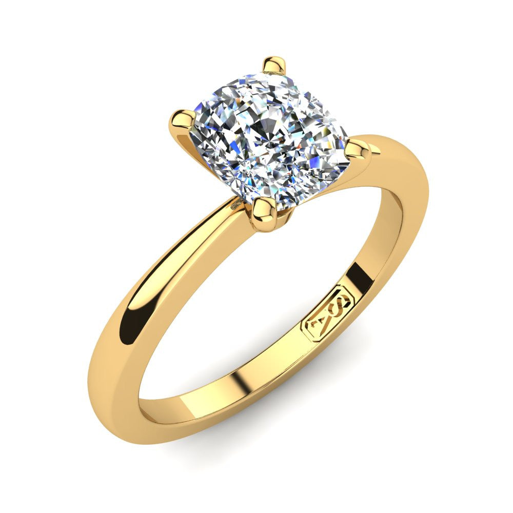 'Grace' Cushion Cut Lab Grown Engagement Ring