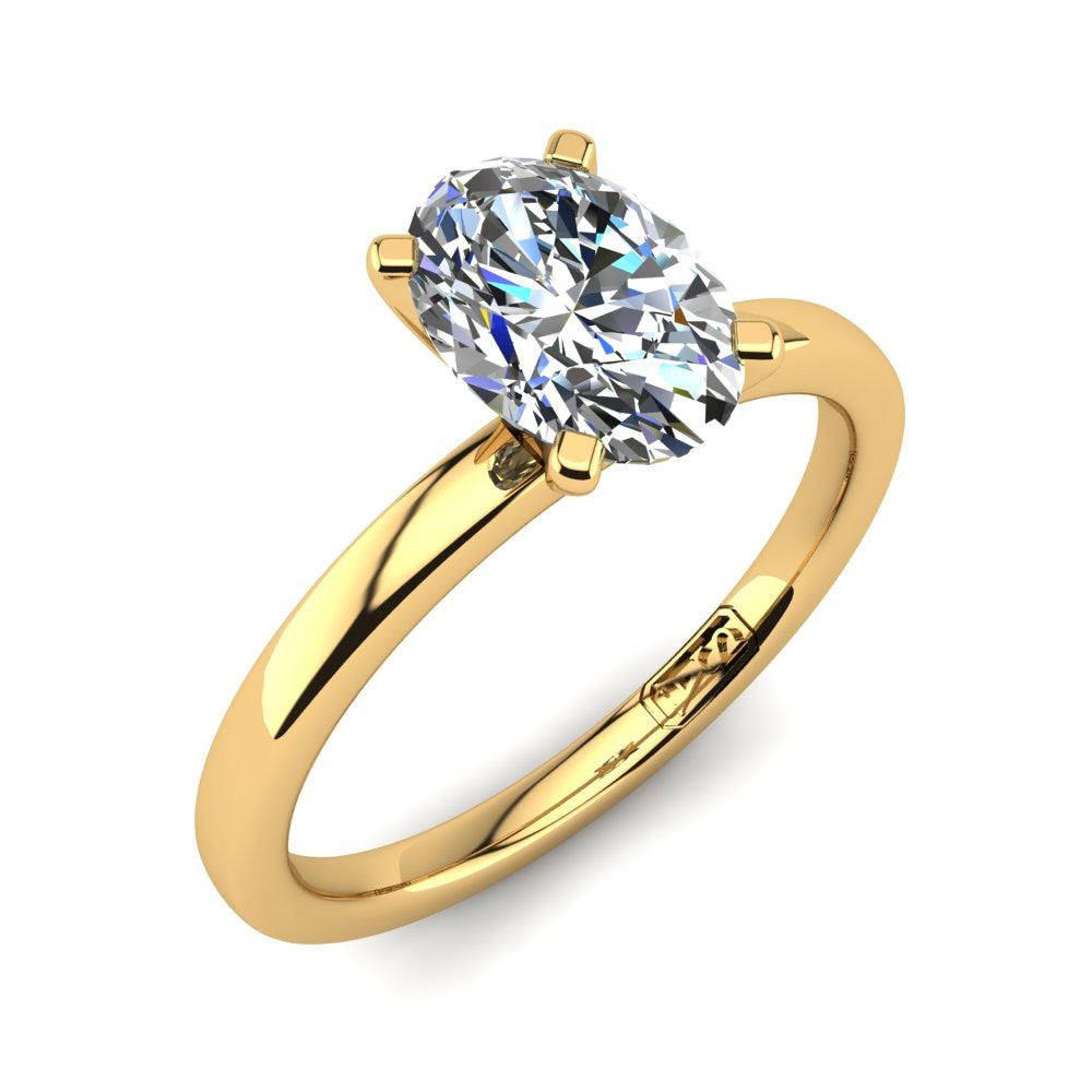 'Fiona' Oval Cut Lab Grown Engagement Ring