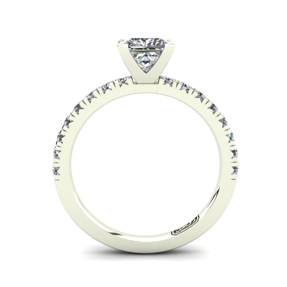 'Emily' Princess Cut Lab Grown Engagement Ring