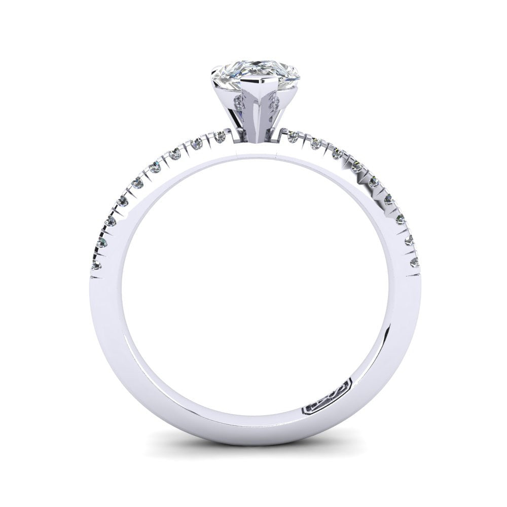'Chloe' Pear Cut Lab Grown Engagement Ring
