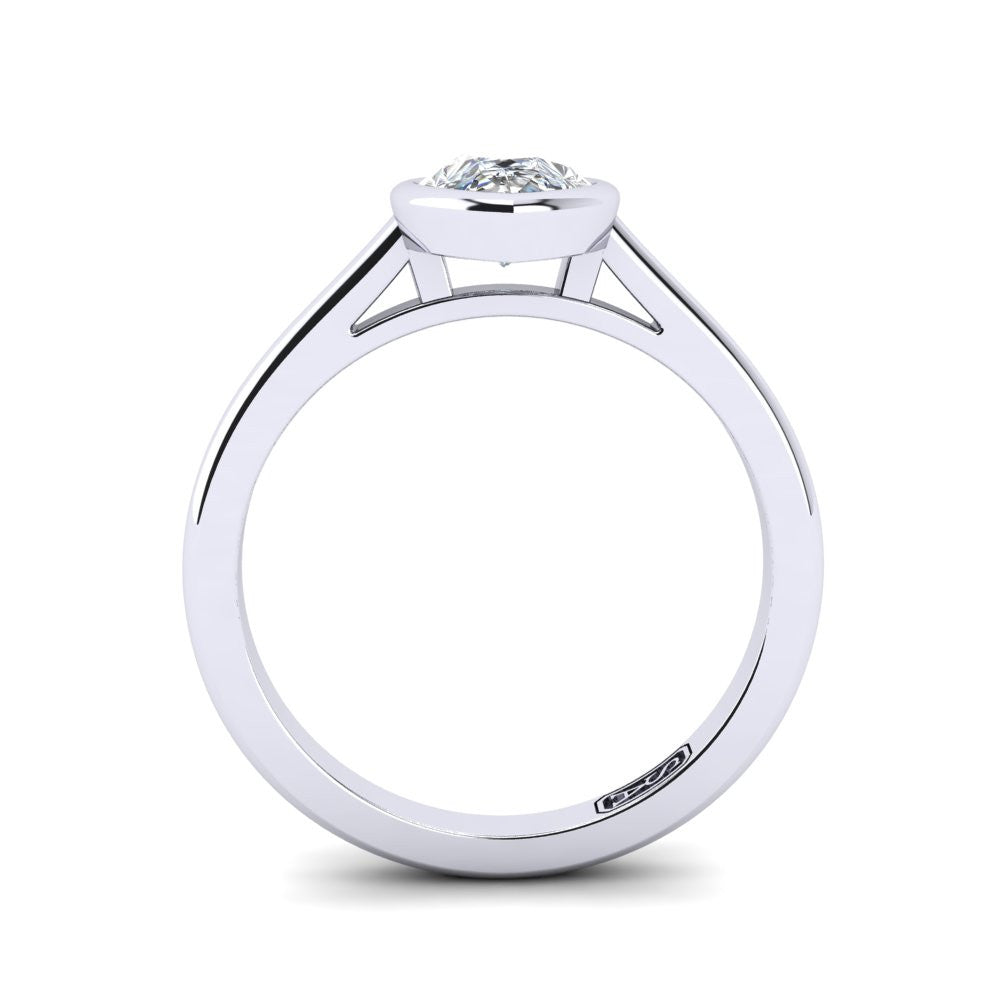 'Abbie' Pear Cut Lab Grown Engagement Ring