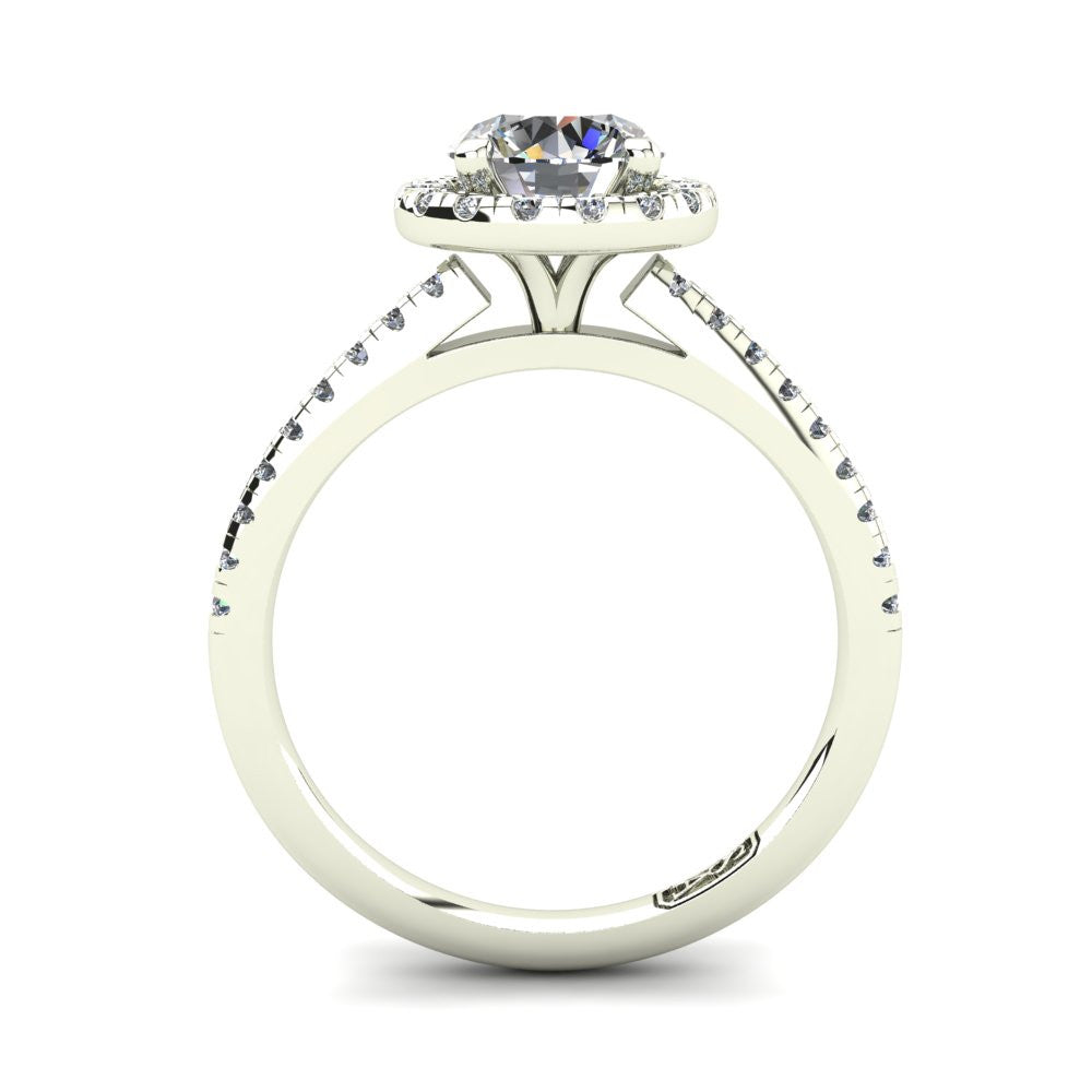 'Jenna' Round Brilliant Cut Lab Grown Engagement Ring