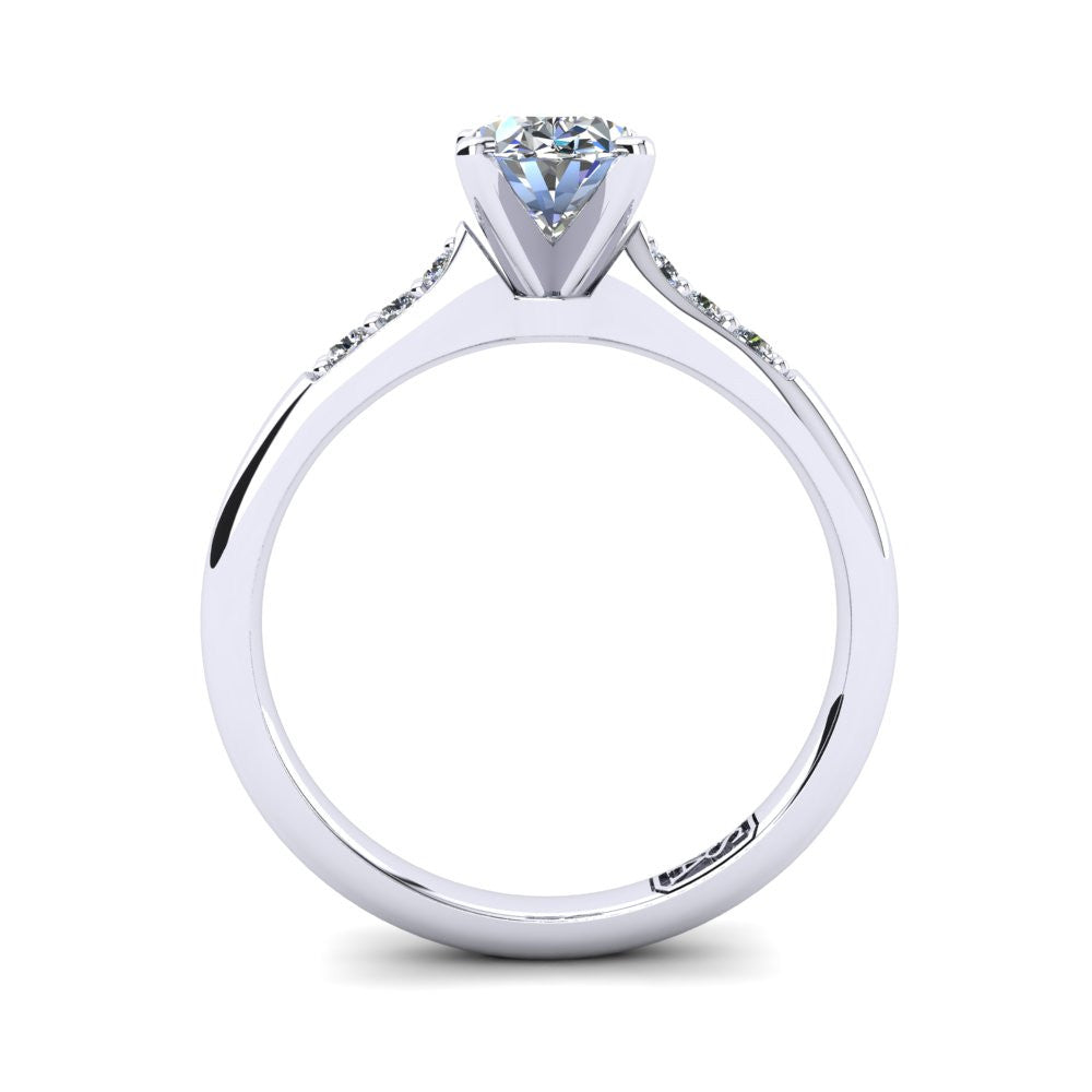 'Hope' Oval Cut Lab Grown Engagement Ring