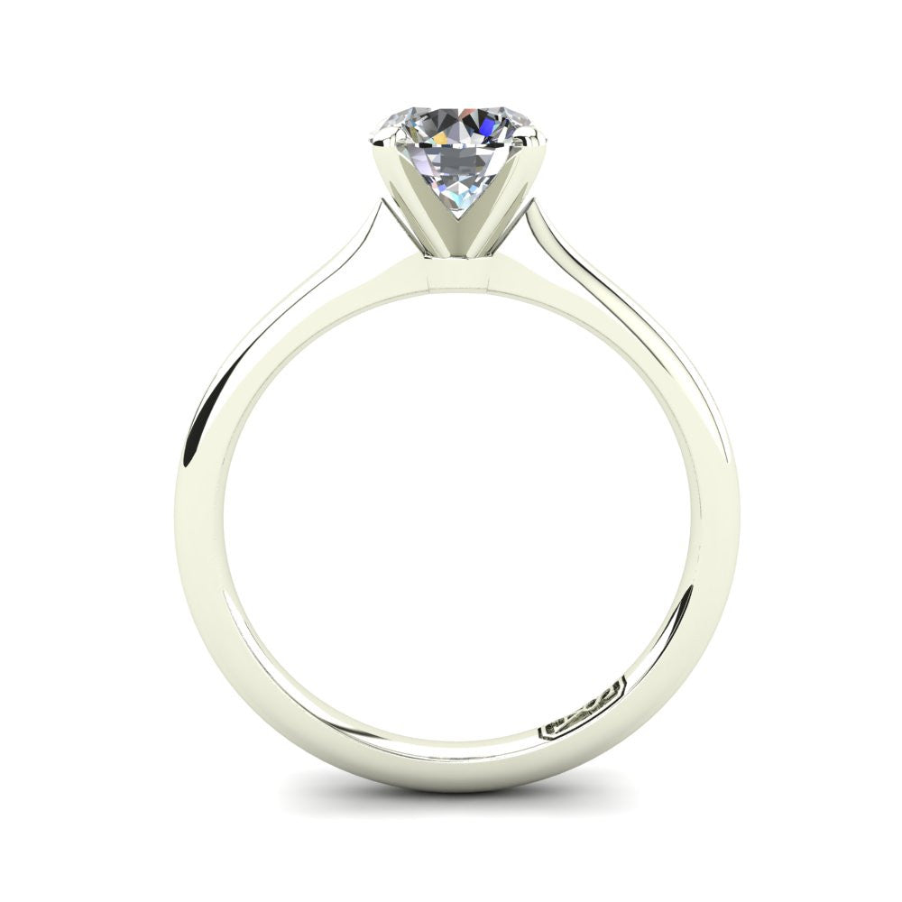 'Delta' Round Brilliant Cut Lab Grown Engagement Ring