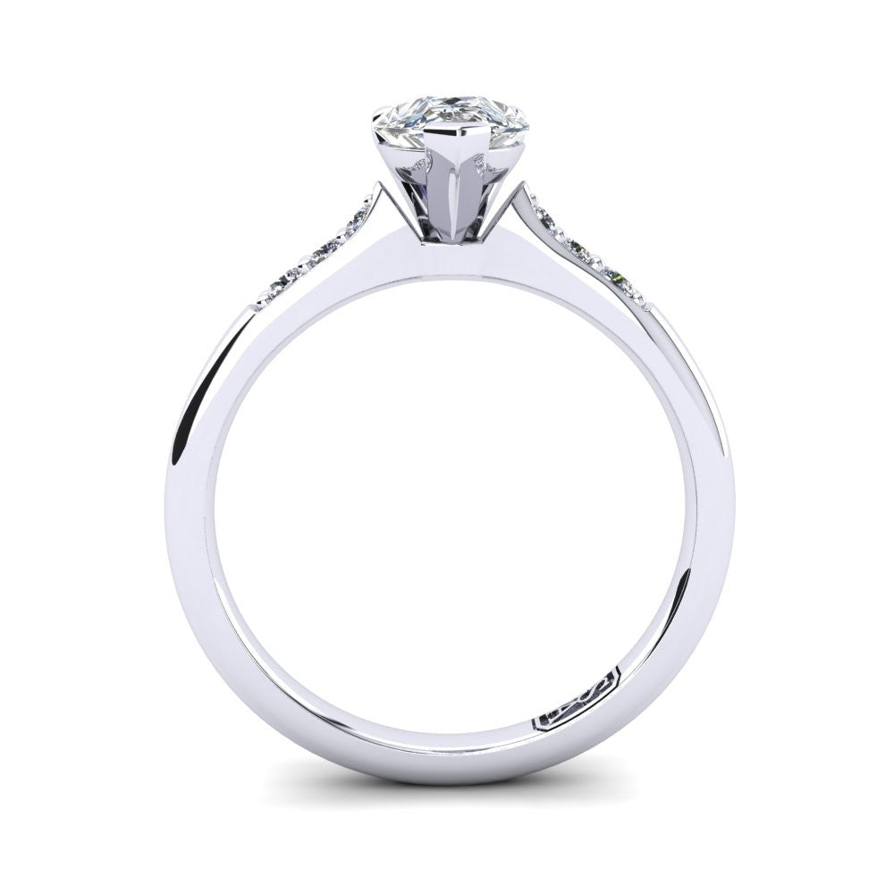 'Hope' Pear Cut Lab Grown Engagement Ring