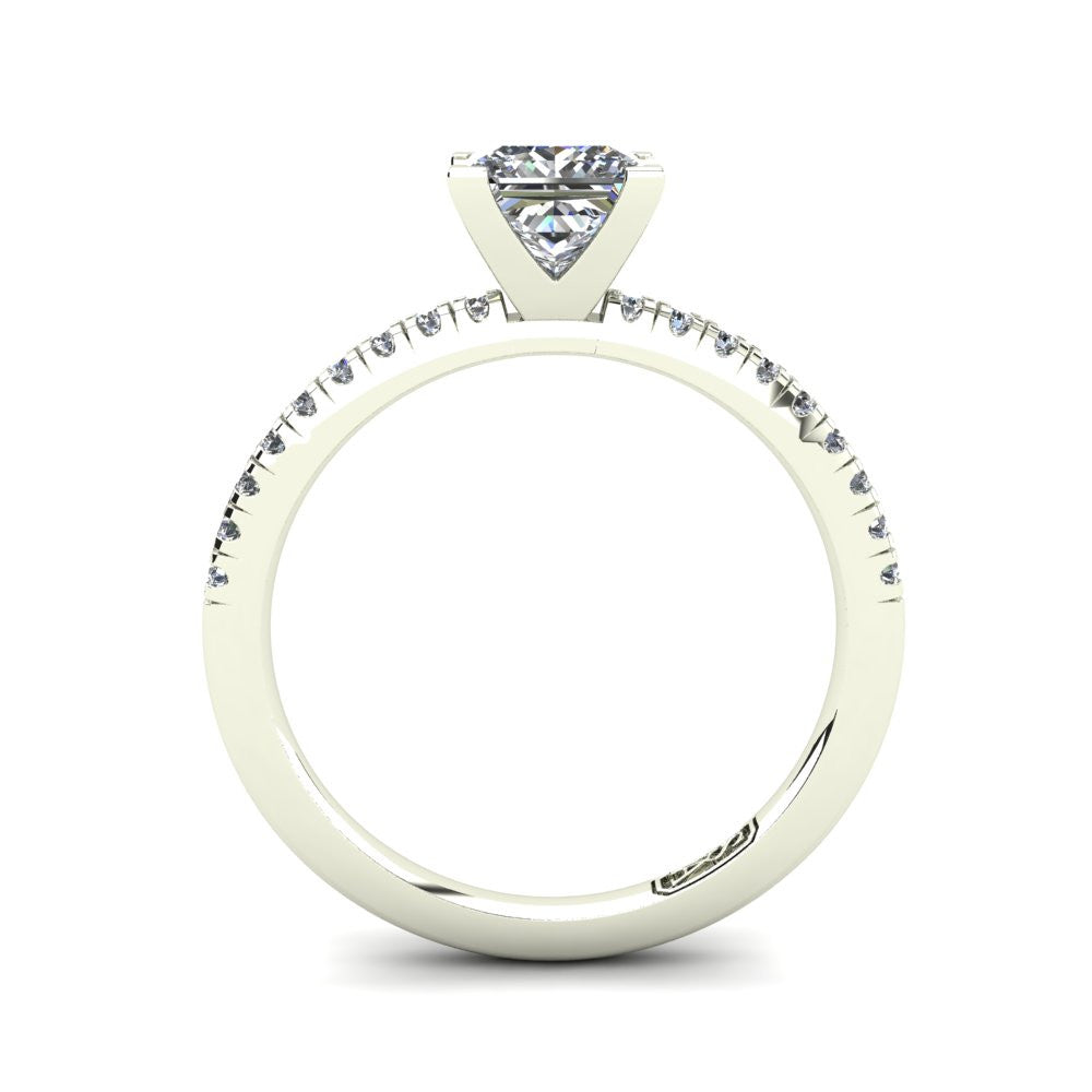 'Chloe' Princess Cut Lab Grown Engagement Ring