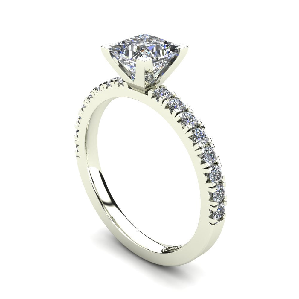 'Emily' Princess Cut Lab Grown Engagement Ring
