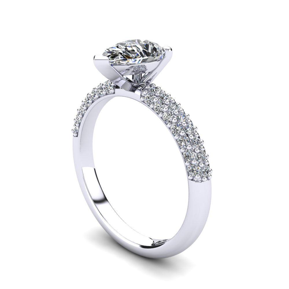 'Kylie' Pear Cut Lab Grown Engagement Ring