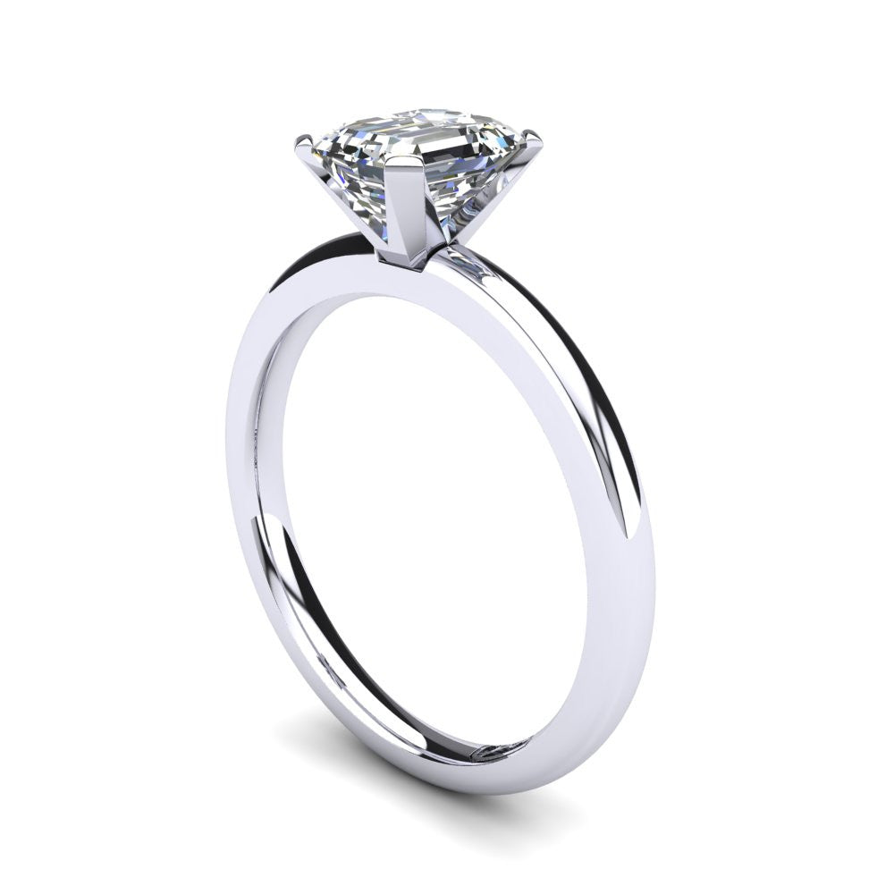 'Casey' Emerald Cut Lab Grown Engagement Ring