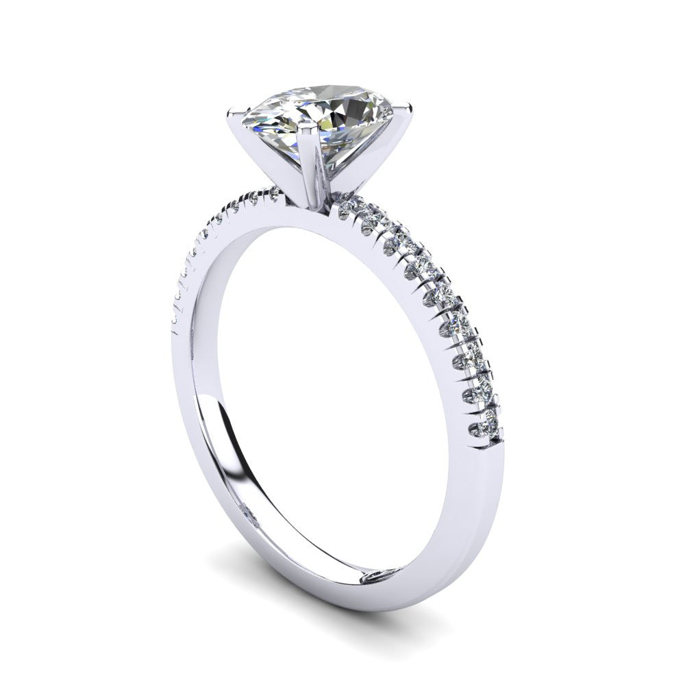 'Chloe' Oval Cut Lab Grown Engagement Ring
