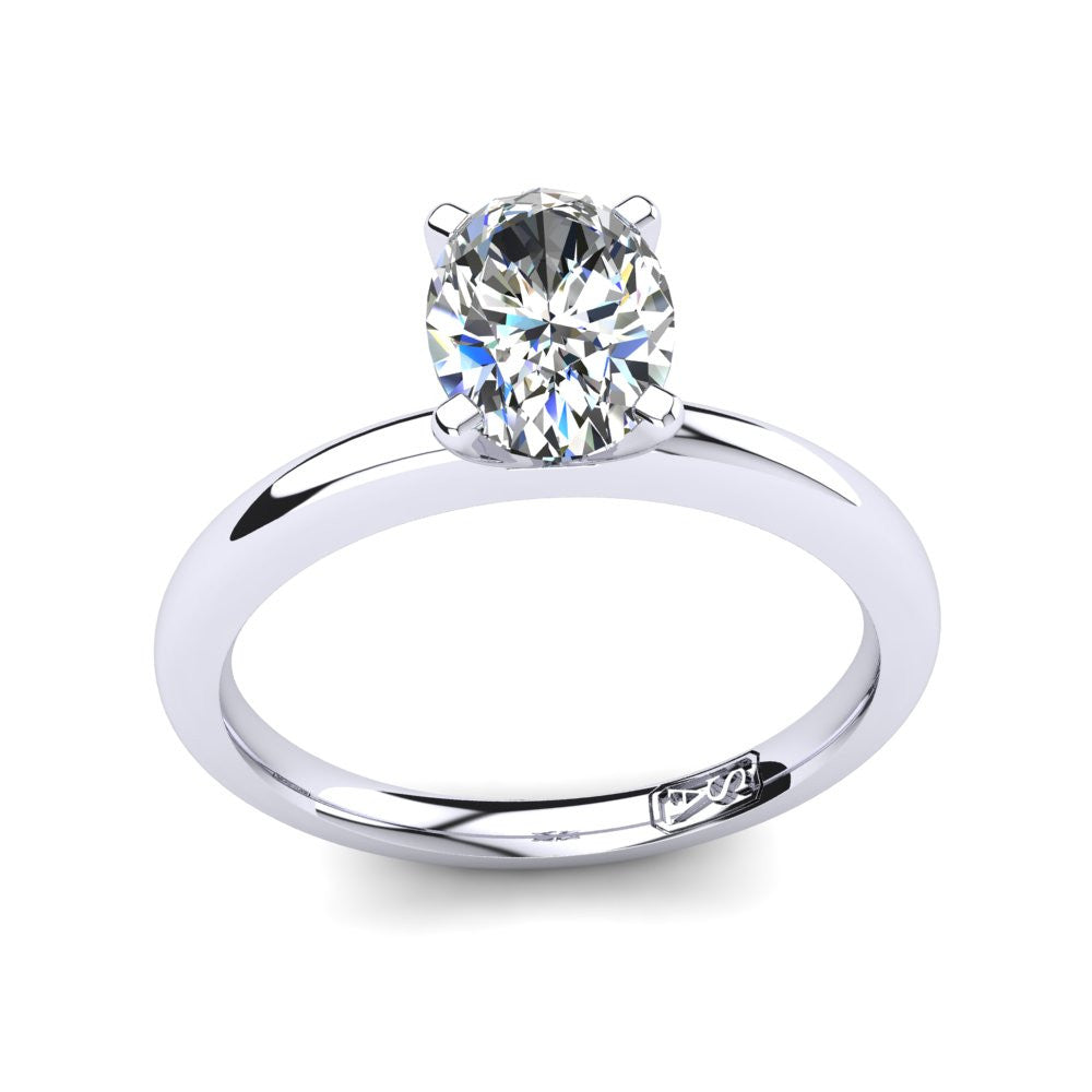 'Casey' Oval Cut Lab Grown Engagement Ring