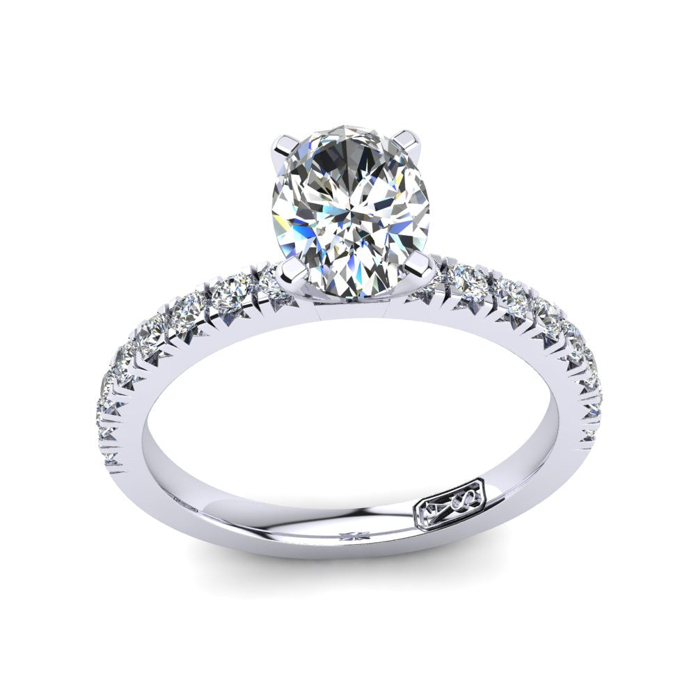 'Emily' Oval Cut Lab Grown Engagement Ring