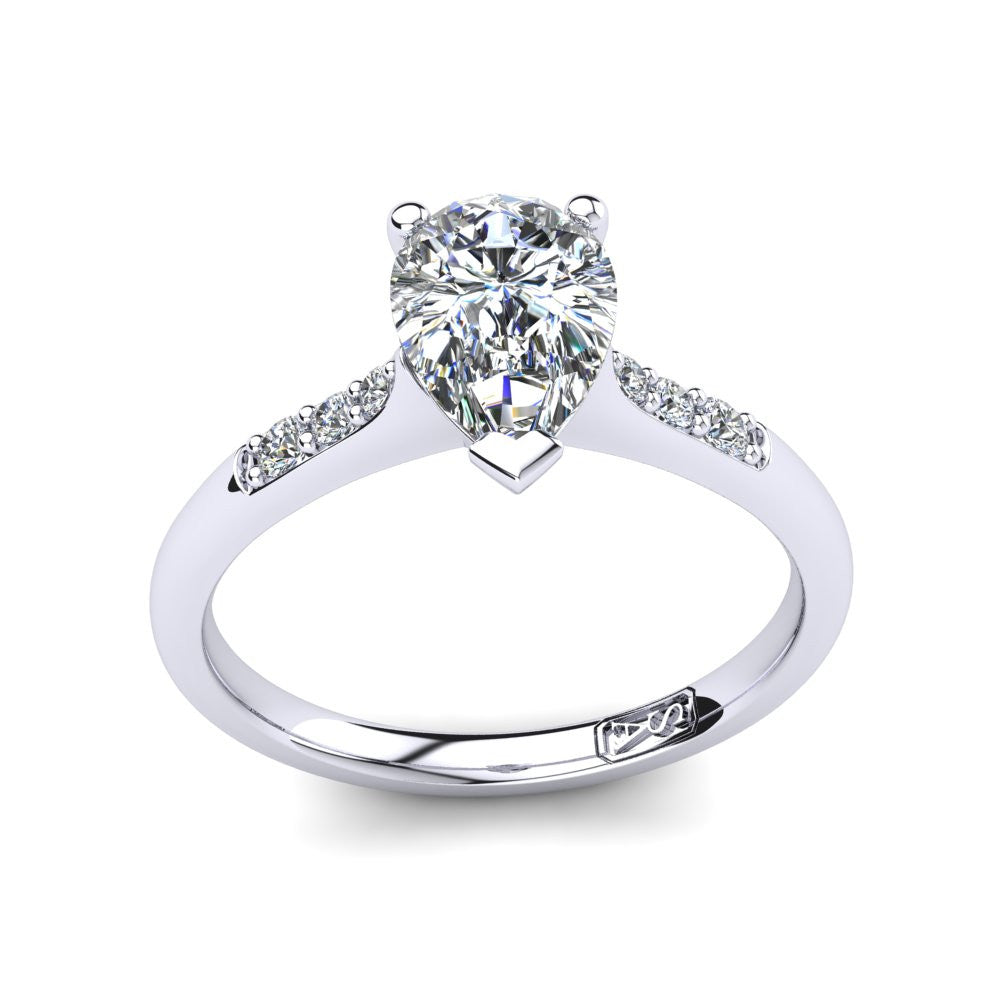 'Hope' Pear Cut Lab Grown Engagement Ring