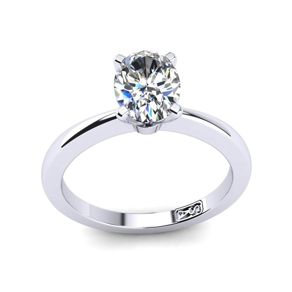 'Grace' Oval Cut Lab Grown Engagement Ring
