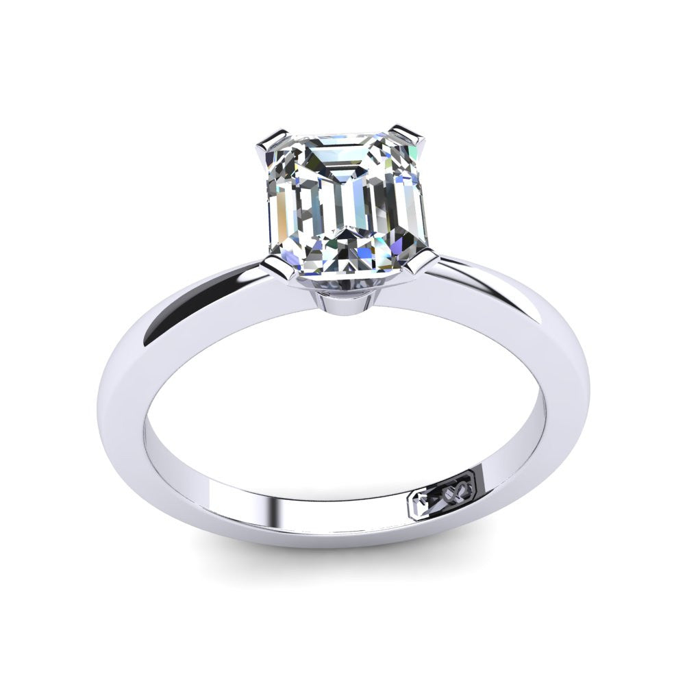 'Grace' Emerald Cut Lab Grown Engagement Ring