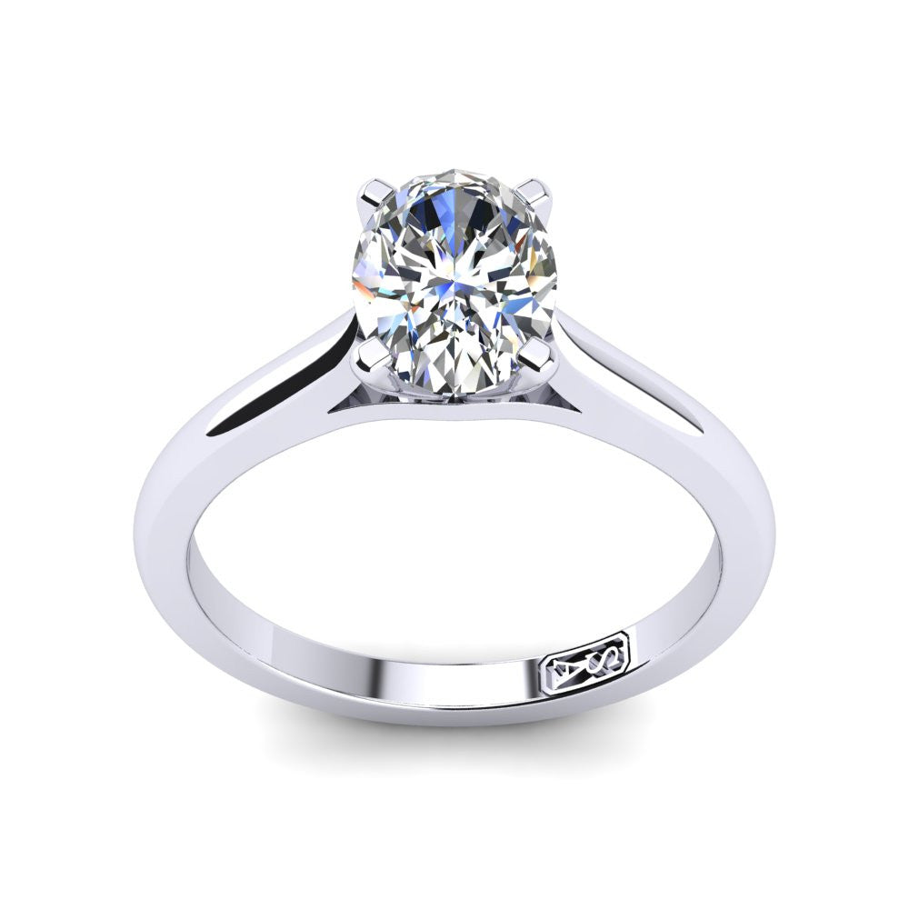 'Katie' Oval Cut Lab Grown Engagement Ring