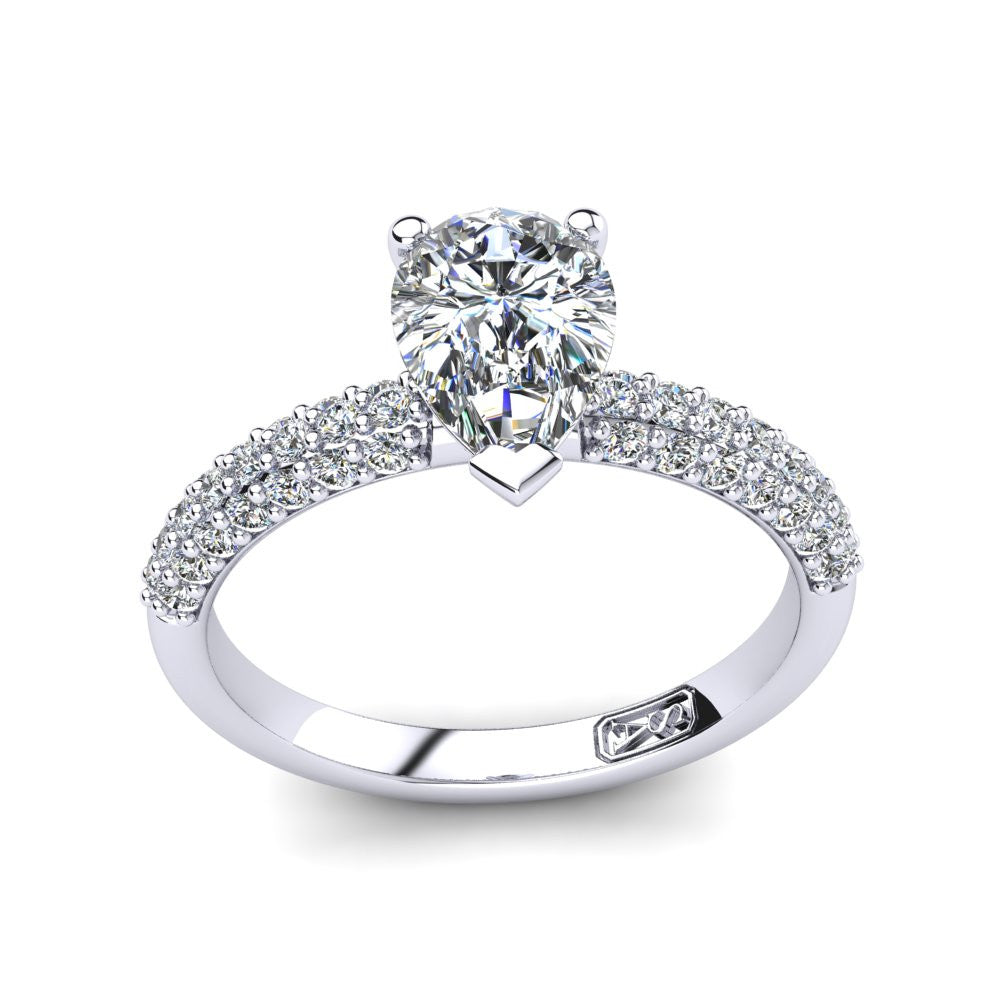 'Kylie' Pear Cut Lab Grown Engagement Ring