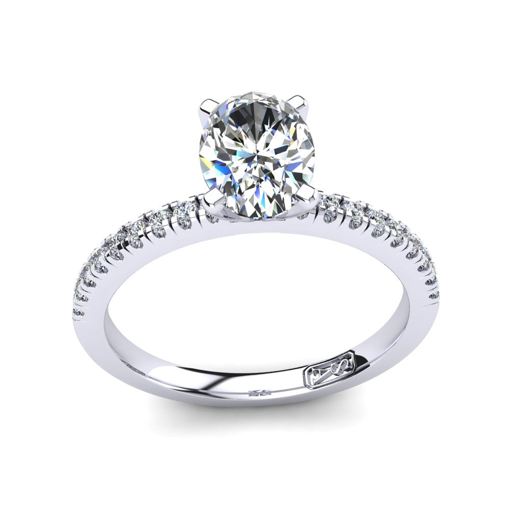 'Chloe' Oval Cut Lab Grown Engagement Ring