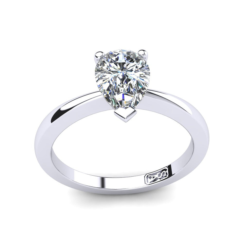'Grace' Pear Cut Lab Grown Engagement Ring