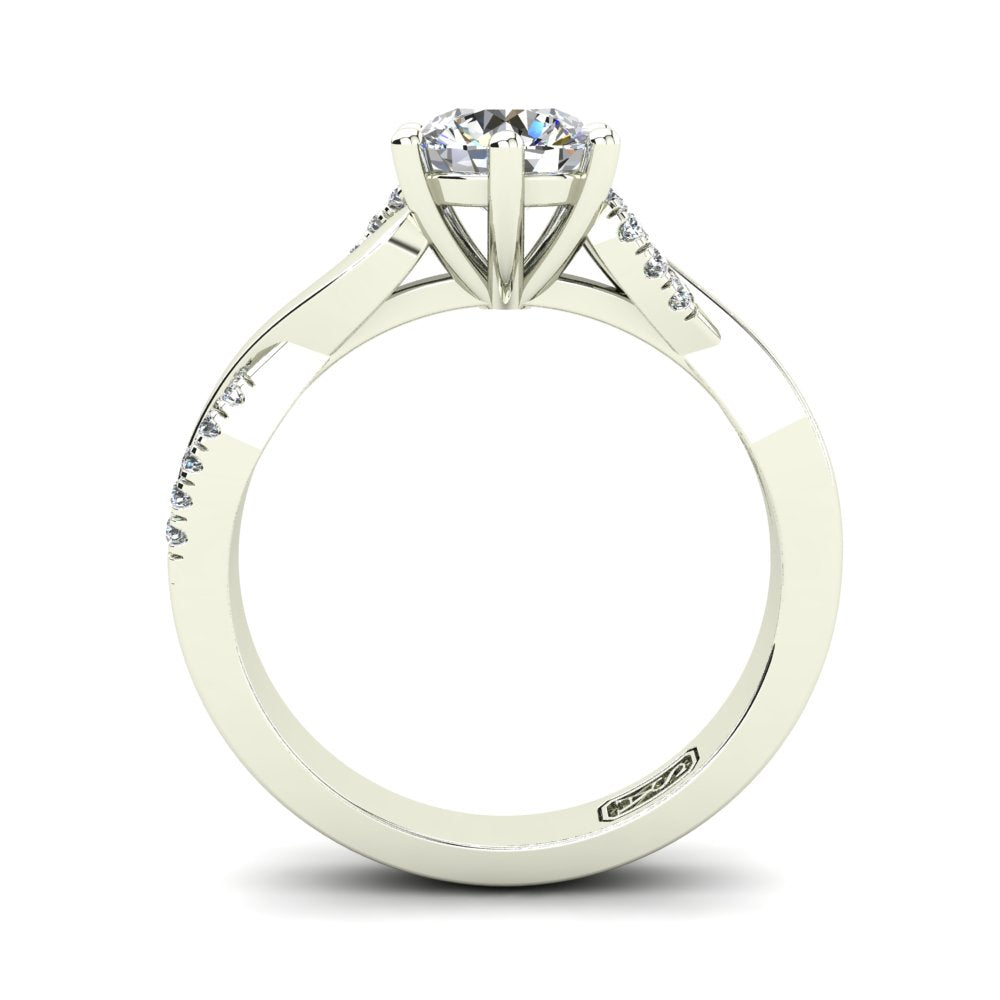 'Adele' Round Brilliant Cut Lab Grown Engagement Ring