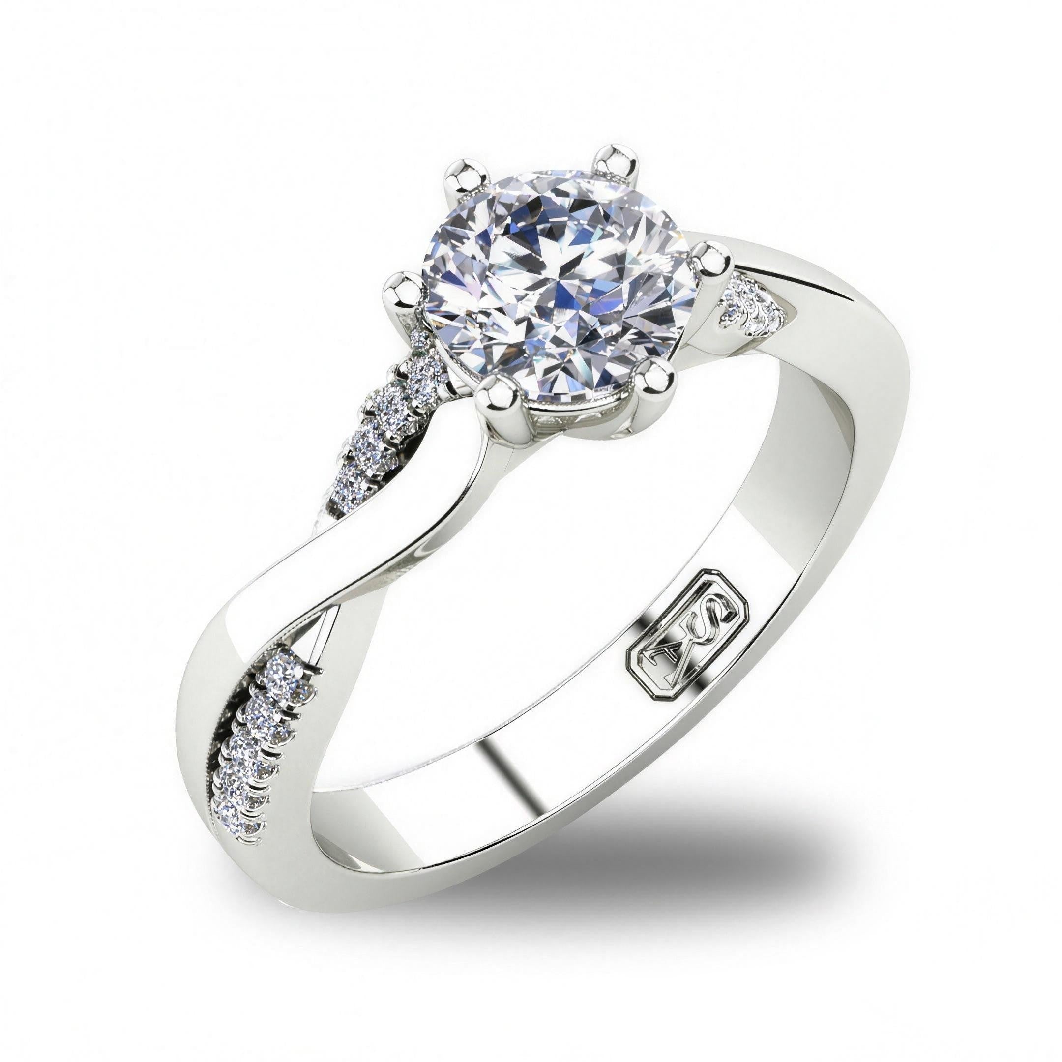 'Adele' Round Brilliant Cut Engagement Ring