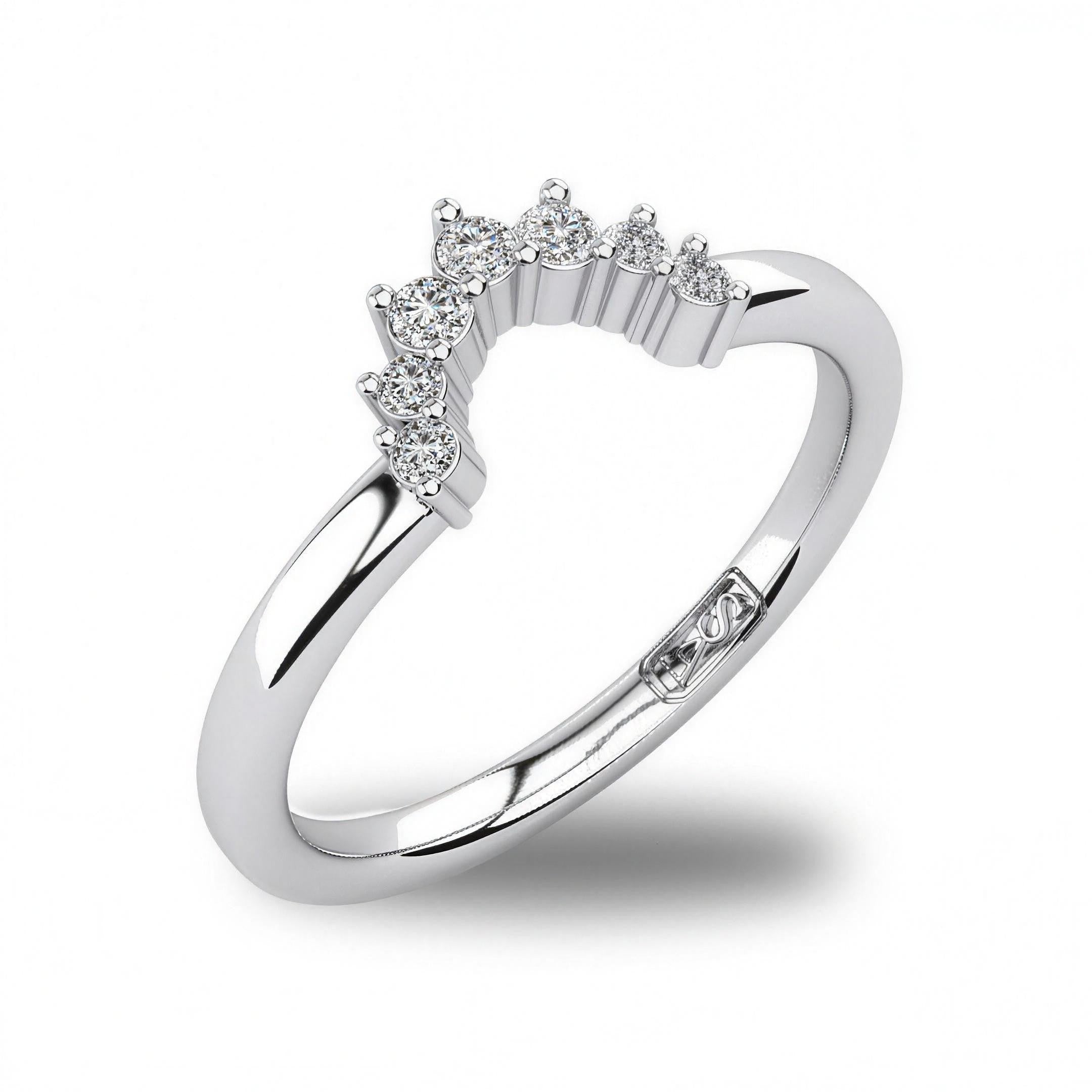 'Anika' Diamond Wedding Band