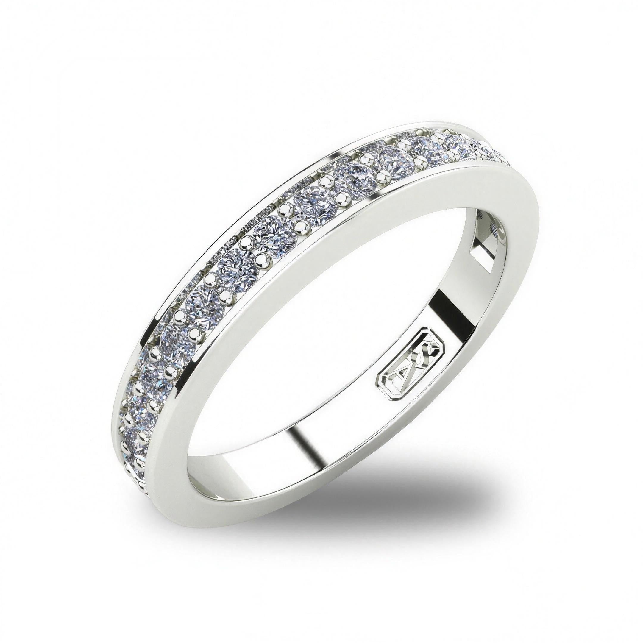 Bead Set Diamond Wedding Band