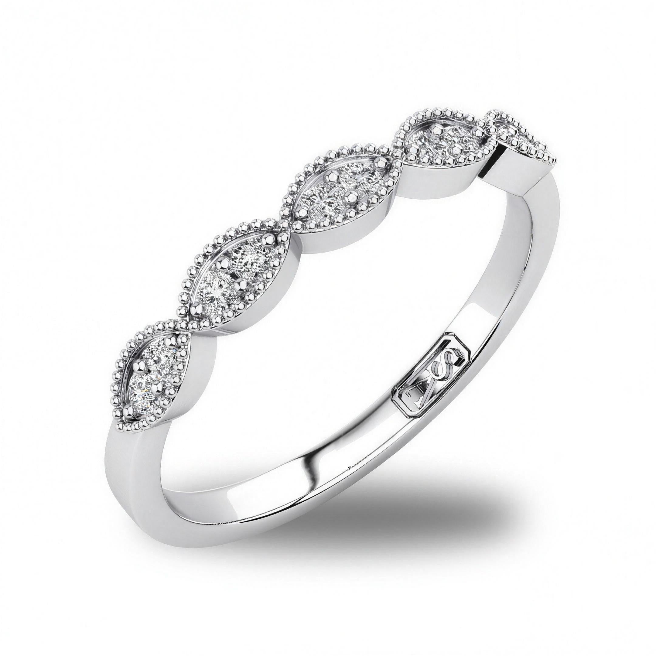 'Brie' Diamond Wedding Band