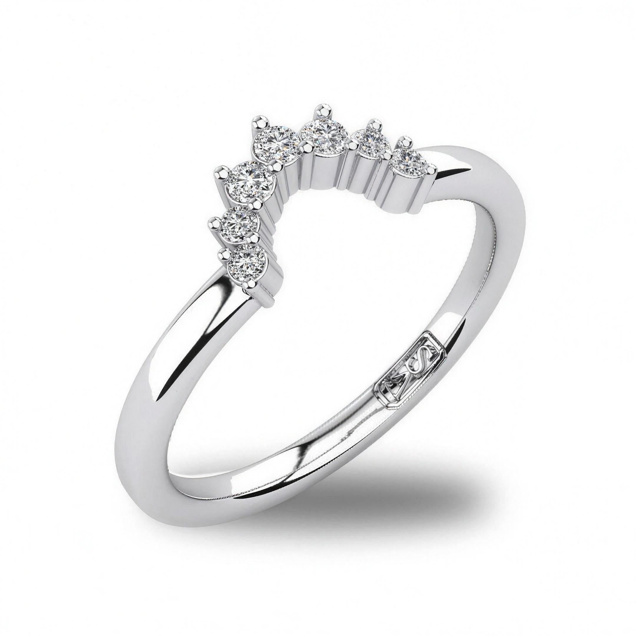 'Ivy' Diamond Wedding Band