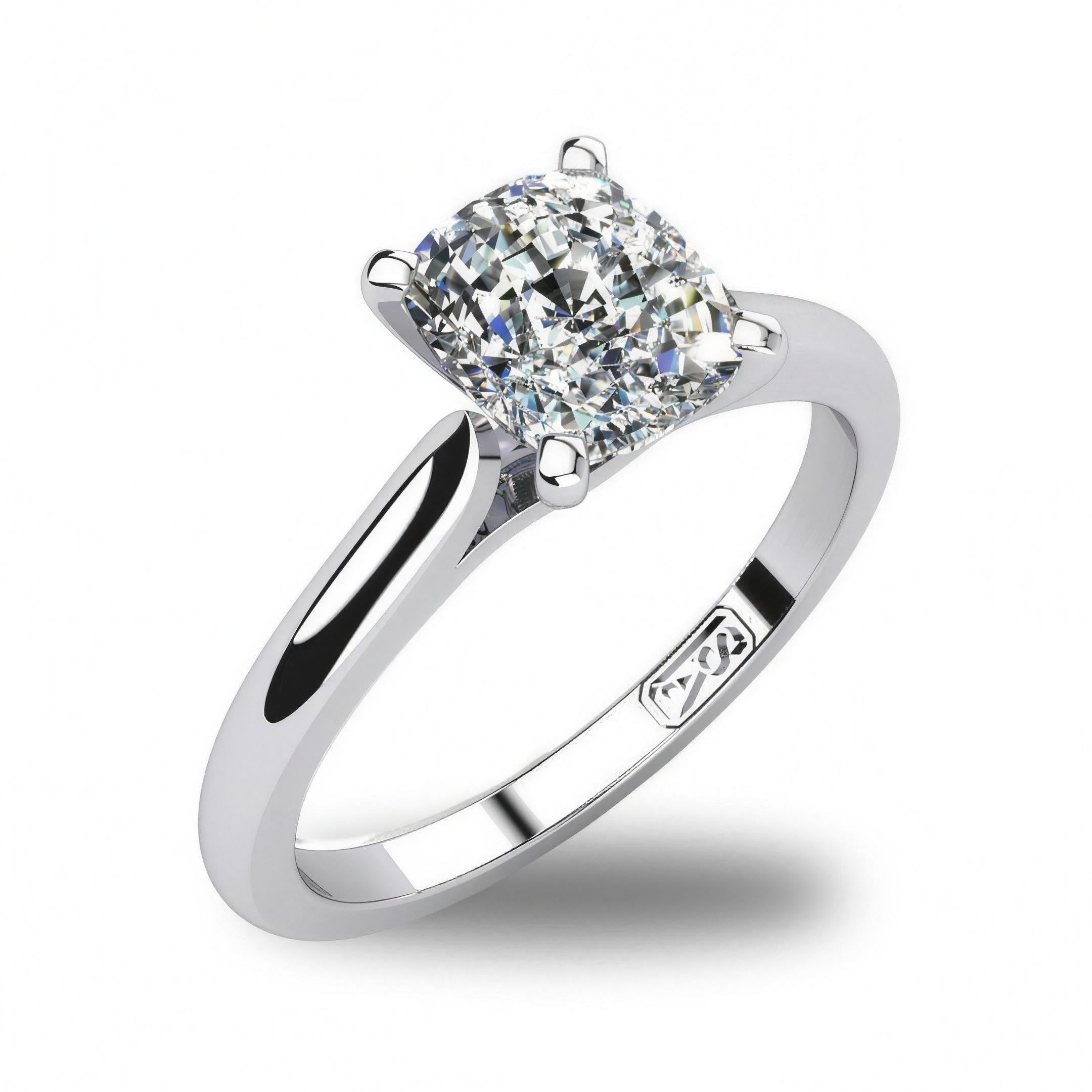 'Katie' Cushion Cut Lab Grown Engagement Ring