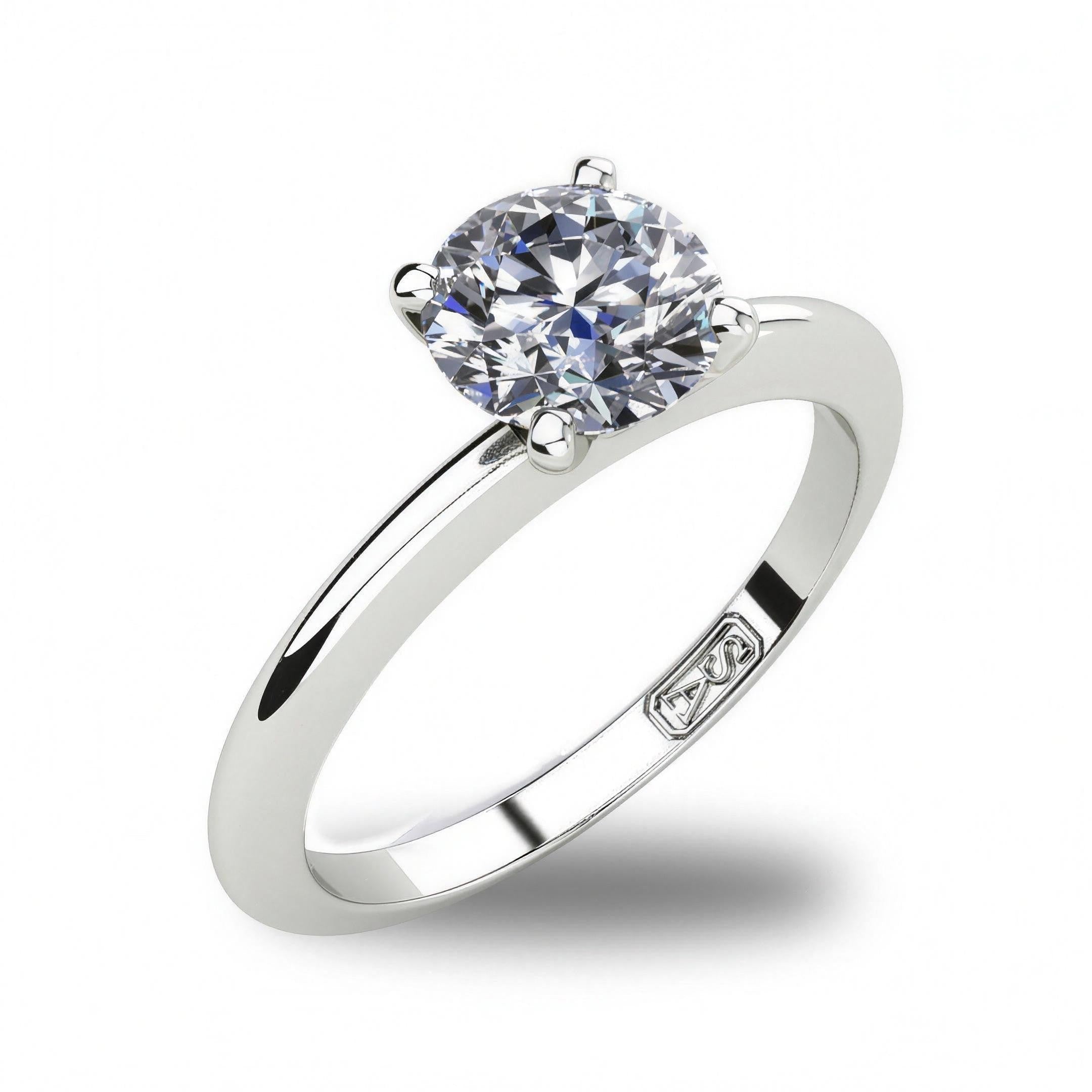 'Nicole' Round Brilliant Cut Engagement Ring