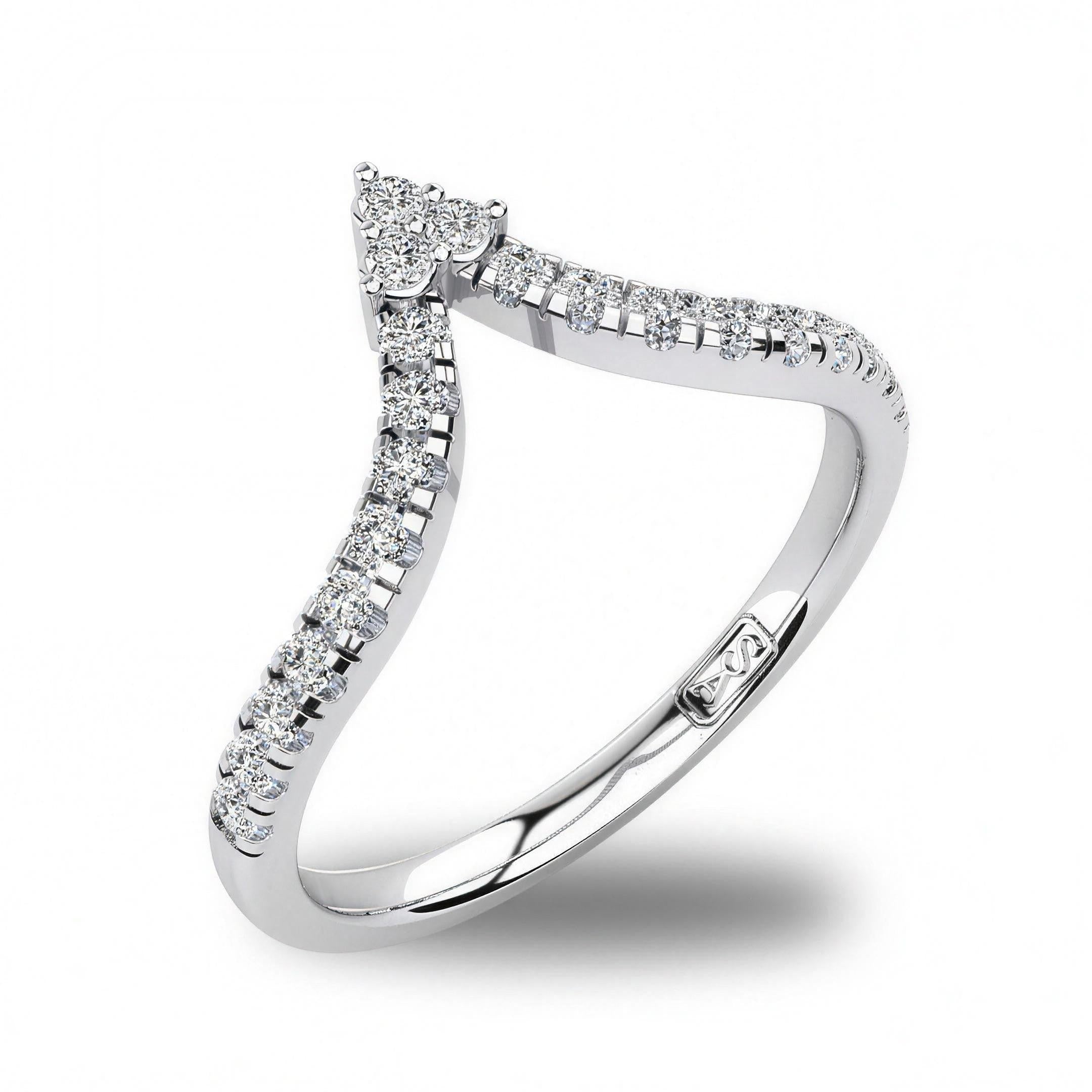 'Penny' Diamond Wedding Band