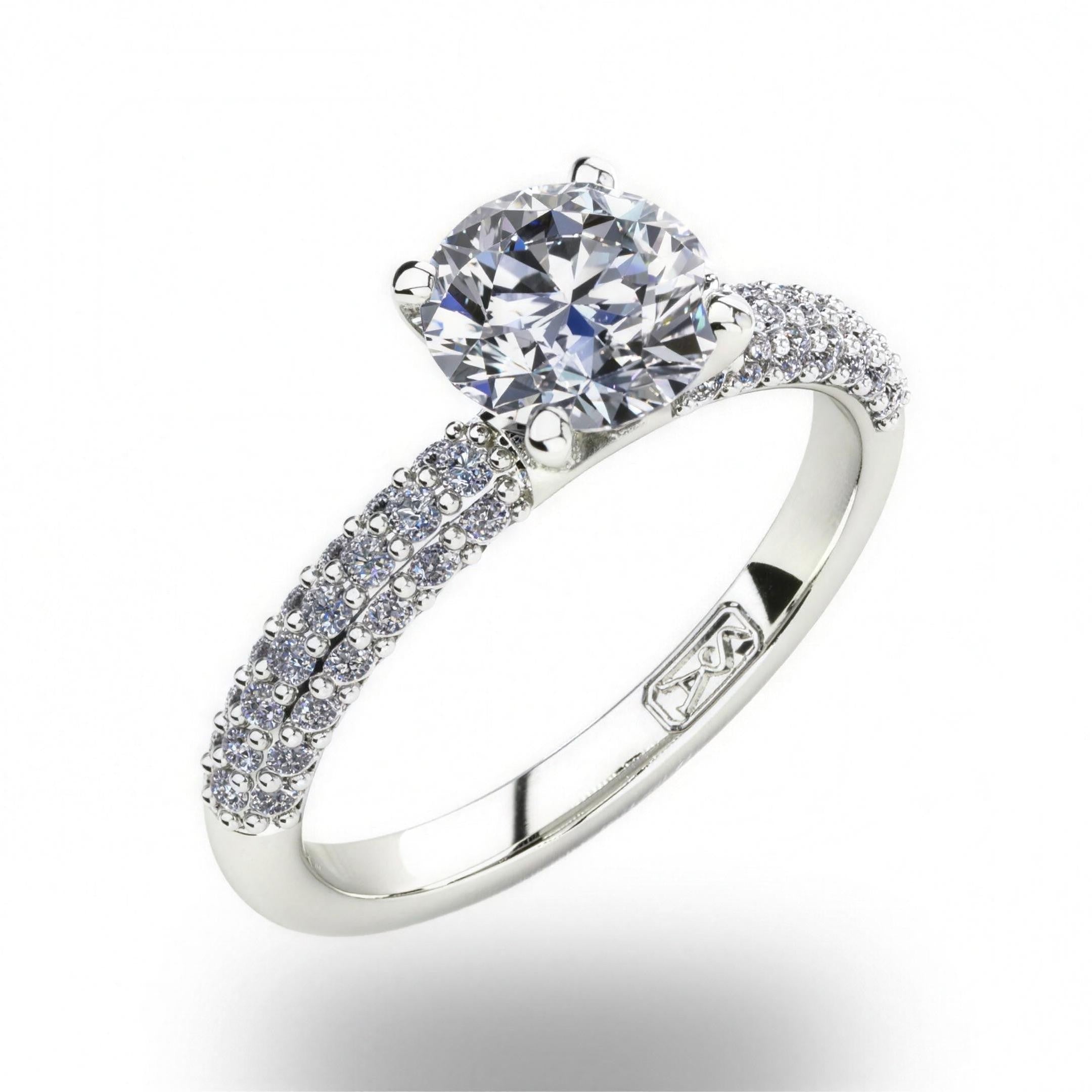 'Kylie' Round Brilliant Cut Engagement Ring