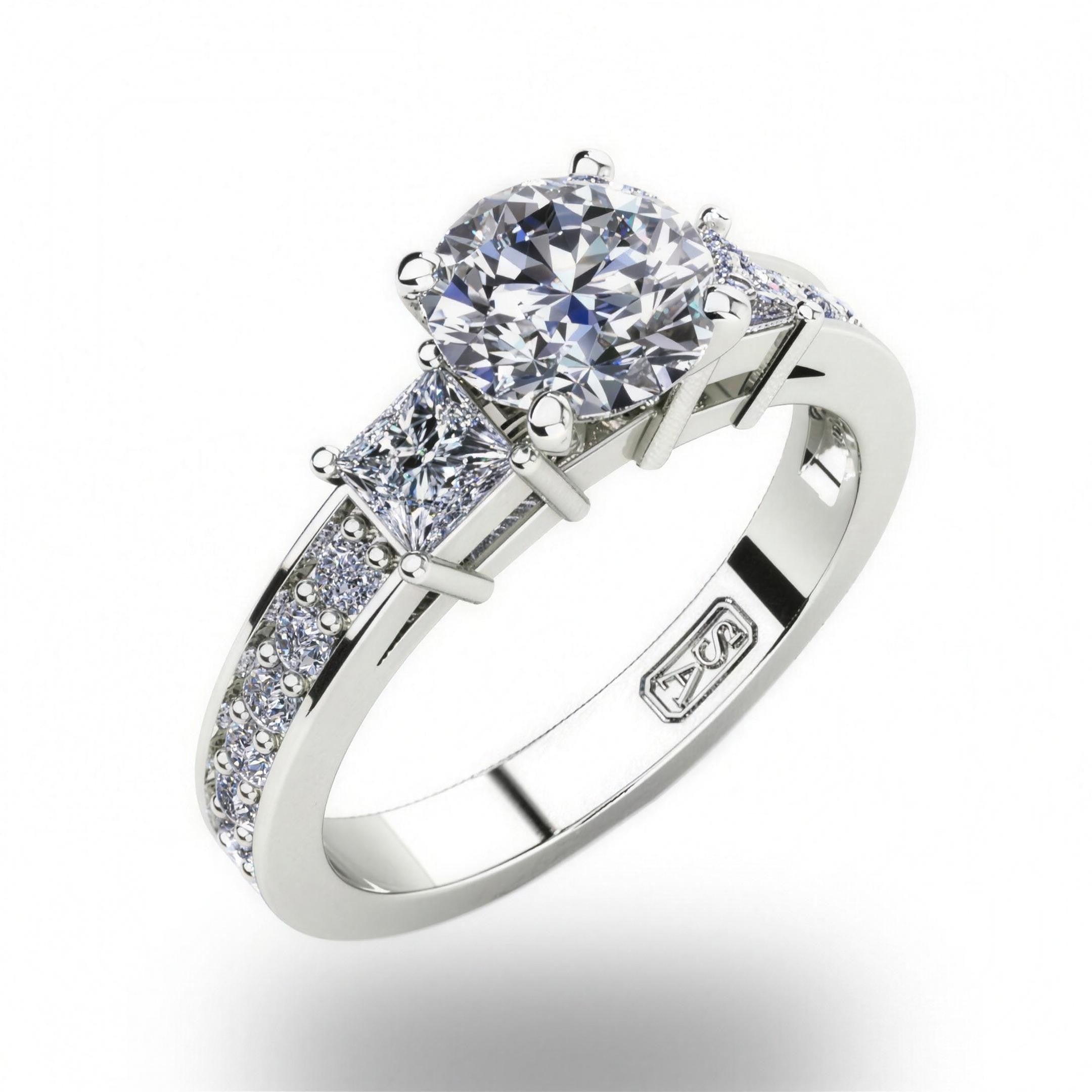 'Tayla' Round Brilliant Cut Engagement Ring